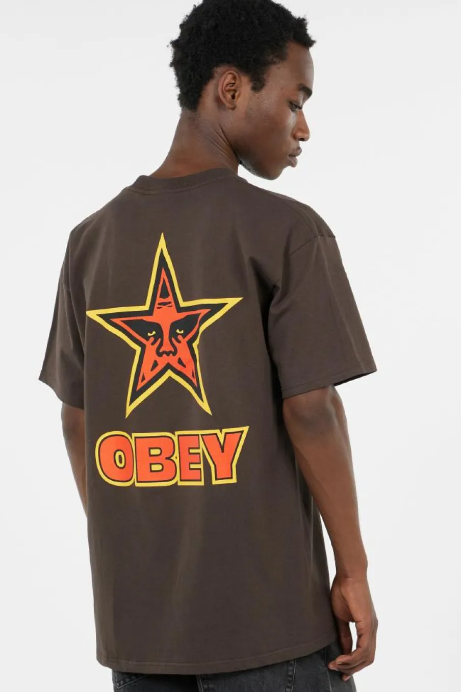 STAR - T-shirt | Marron*OBEY New