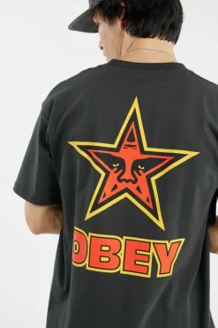 STAR - T-shirt | Noir*OBEY Discount