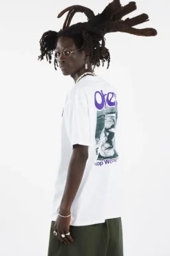 STOP WORRY NOW - T-shirt | Blanc*OBEY Clearance