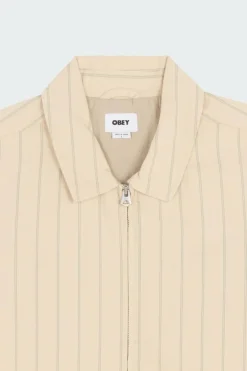 STRIPE ZIP - Veste | Beige*OBEY Sale