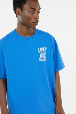 WORLDWIDE RECORDS - T-shirt | Bleu*OBEY New