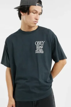 WORLDWIDE RECORDS - T-shirt | Noir*OBEY Sale