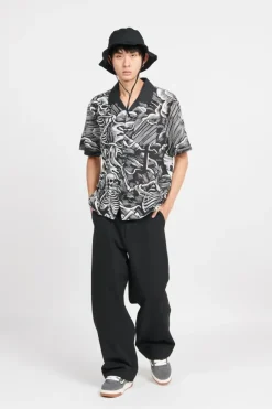 O'Brien Purgatory AOP - Chemise | Noir*SANTA CRUZ Online