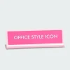 Office Style Icon Deskplate Sign - Plaque de bureau | Multicolore*FLAMINGO CANDLES Clearance