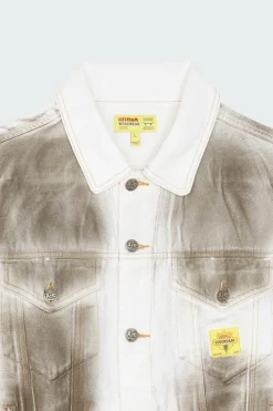OIL STAINED TRUCKER - Veste | Blanc*ICE CREAM