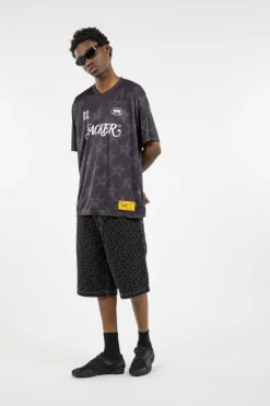 ONELINE DENIM BAGGY - Short | Noir*JACKER