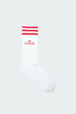 OUI MA GATEE - Chaussettes | Blanc*MOTHER SOCKER Outlet