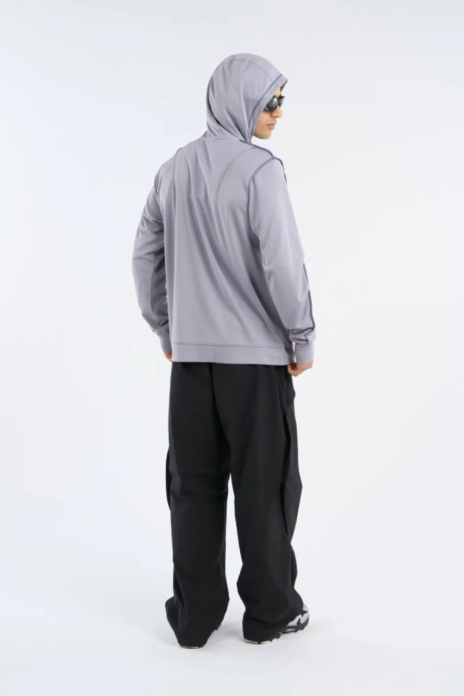 OVERLOCK MESH - Hoodie zippé | Gris*SAN SAN GEAR