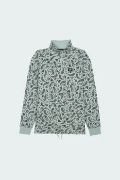 PAISLEY BANDANA QZIP - Sweatshirt à col zippé | Vert*VANS Clearance