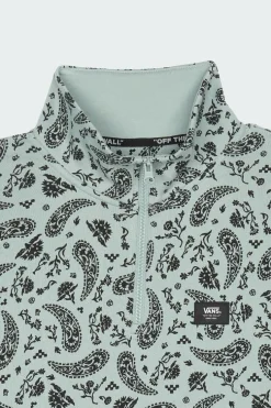 PAISLEY BANDANA QZIP - Sweatshirt à col zippé | Vert*VANS Clearance