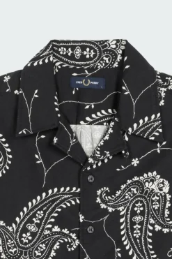PAISLEY PRINT REVERE - Chemise | Noir*FRED PERRY Hot