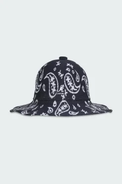 PAISLEY WIDE BRIM CASUAL - Bob | Bleu*KANGOL Discount