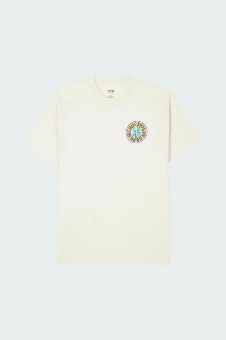 PEACE & UNIT CRM - T-shirt | Beige*OBEY Hot