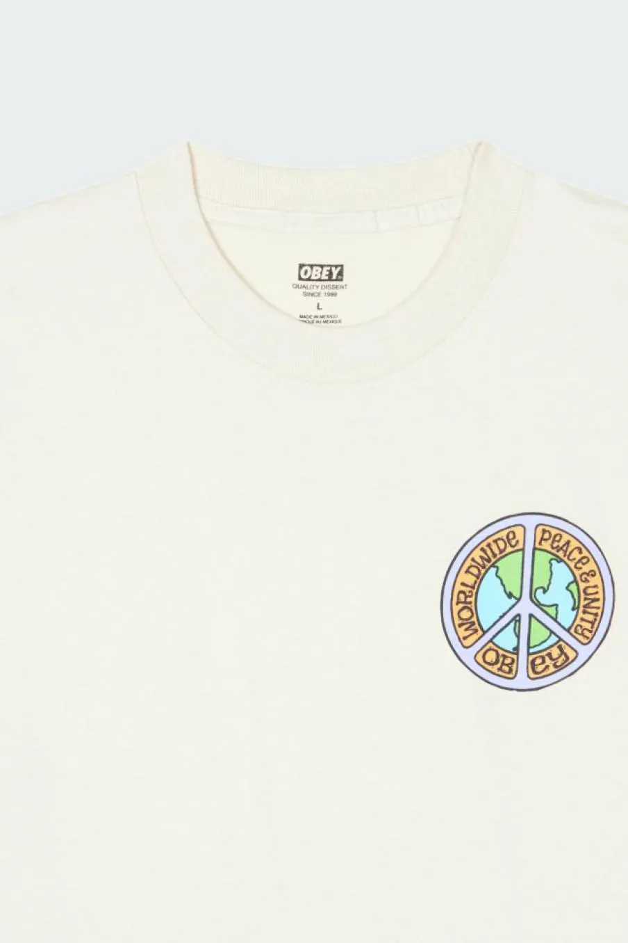 PEACE & UNIT CRM - T-shirt | Beige*OBEY Hot
