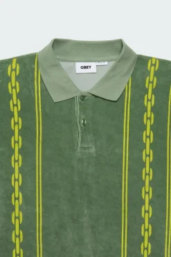 PENSA VELOUR - polo | Vert*OBEY Best