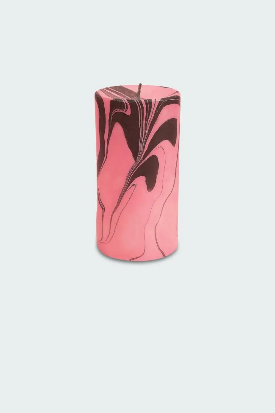 PINK PETROL MARBLE PILLAR CANDLE - Bougie | Marron*FLAMINGO CANDLES