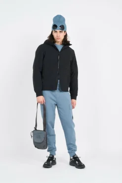 PLAIN PAPER TOUCH SHOULDER BAG - Sac bandouilière | Gris*C.P. COMPANY