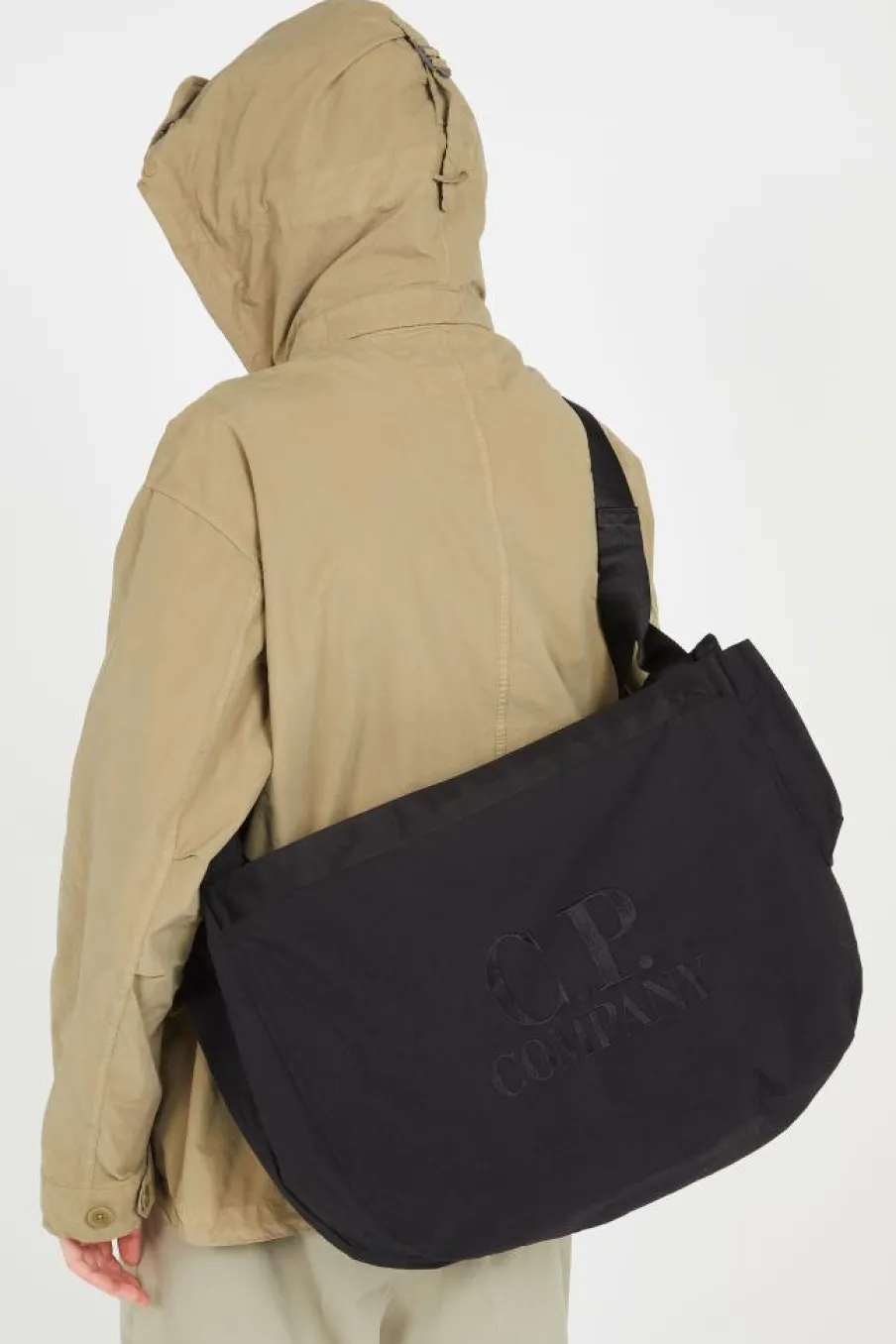 PLAIN PAPER TOUCH ZIPPED BAG - Sac cabas | Noir*C.P. COMPANY Clearance