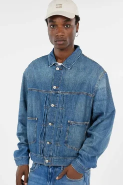 PLEATED TRUCKER JACK - Veste | Bleu*TOMMY JEANS Best