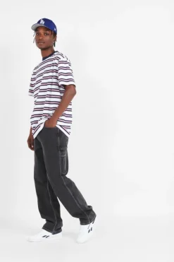 POCKET CORE STRIPES - T-shirt | Bleu*EDMMOND STUDIOS Outlet