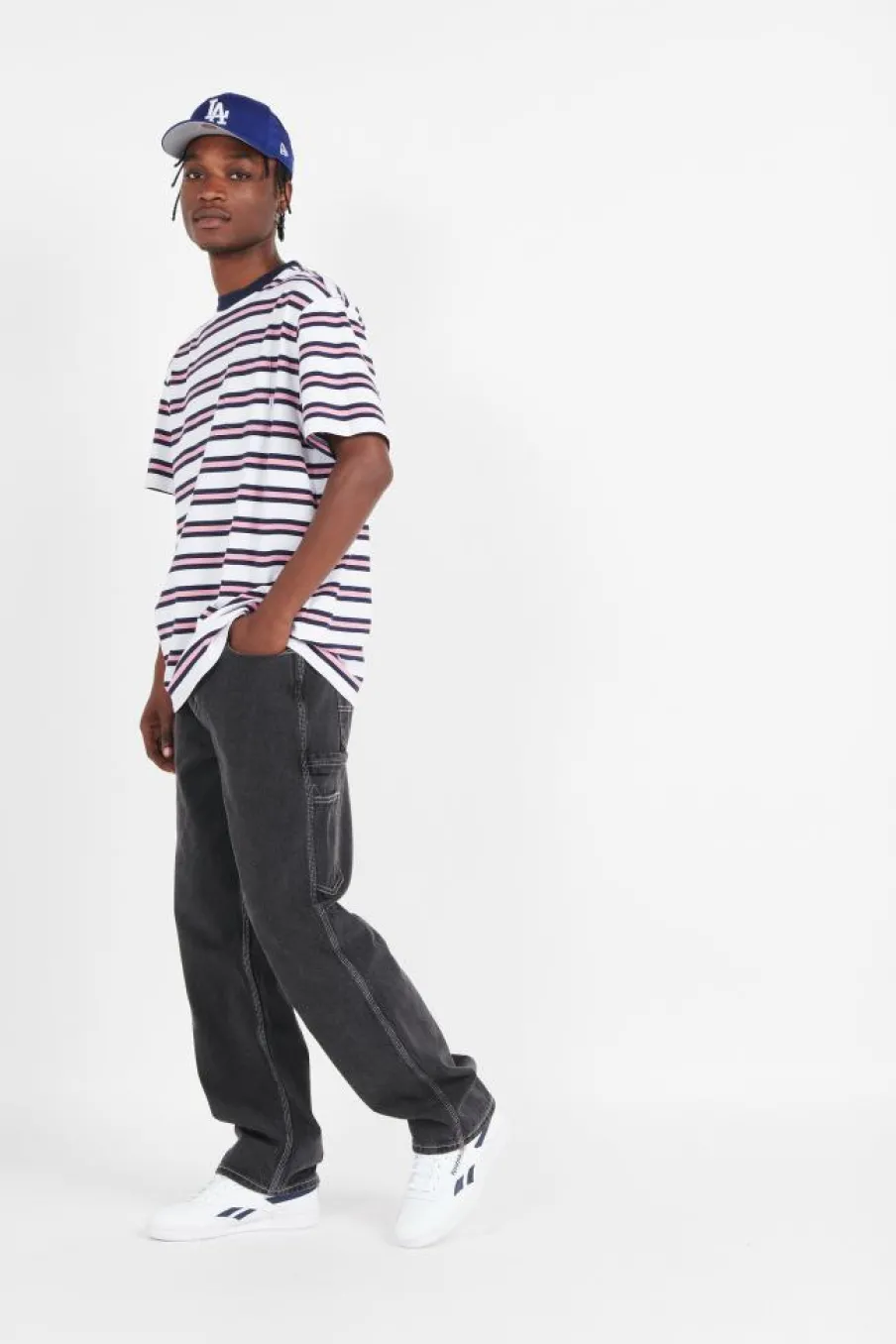 POCKET CORE STRIPES - T-shirt | Bleu*EDMMOND STUDIOS Outlet