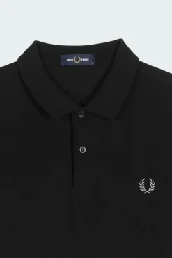 Polo slim-fit en coton piqué | Noir*FRED PERRY Outlet
