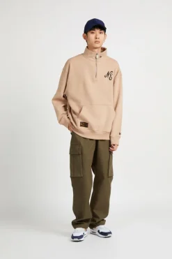 QUARTER ZIP NEWERA - Sweatshirt | Beige*NEW ERA Discount