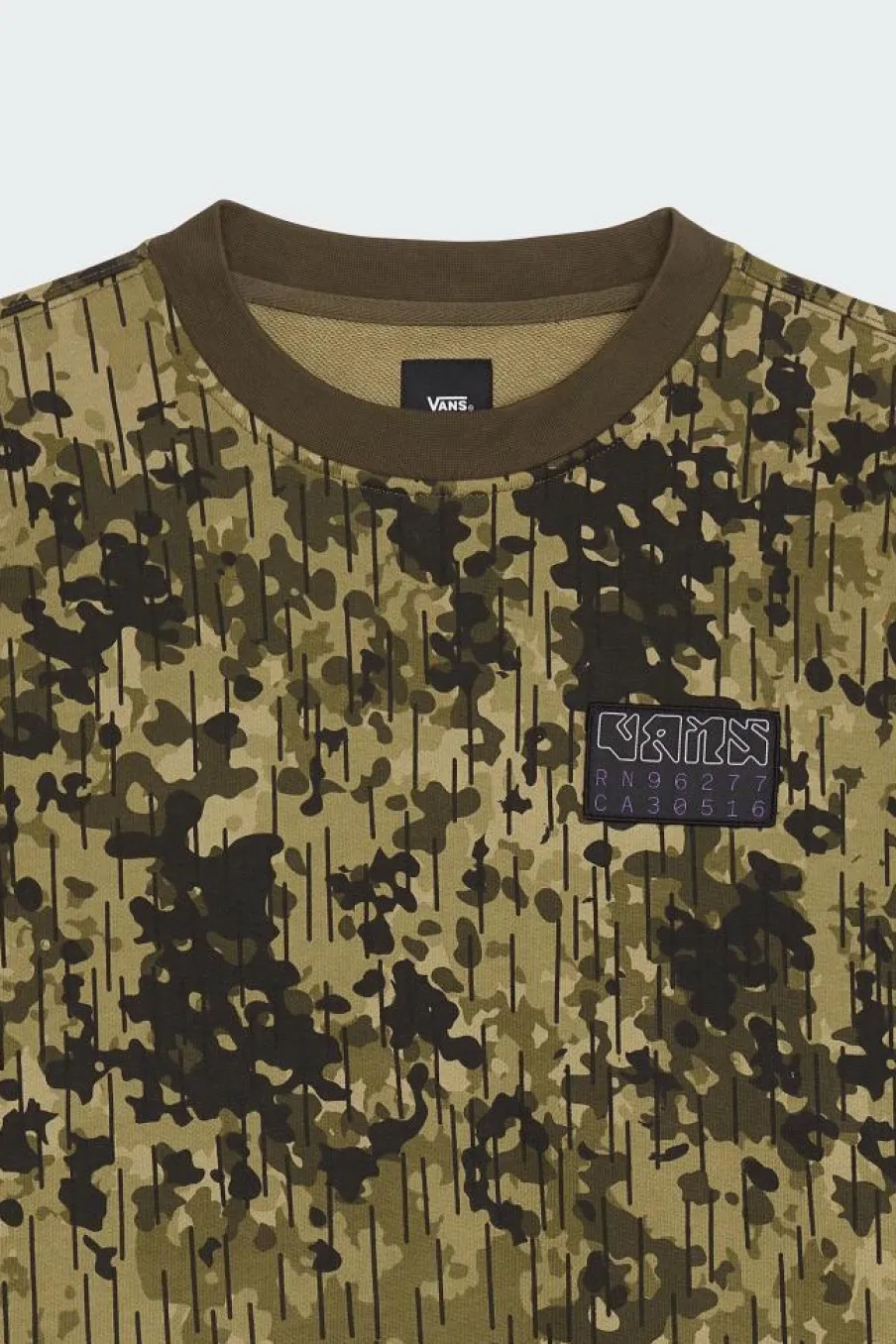 RAIN CAMO CREW - Sweatshirt | Vert*VANS Sale