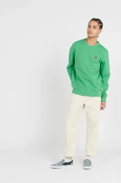 REG BADGE CREW - Sweatshirt | Vert*TOMMY JEANS Online