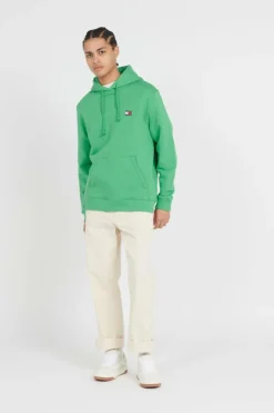 REG BADGE HOODIE - Hoodie | Vert*TOMMY JEANS