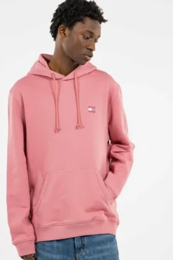 REG BADGE HOODIE - Hoodie | Rose*TOMMY JEANS Outlet