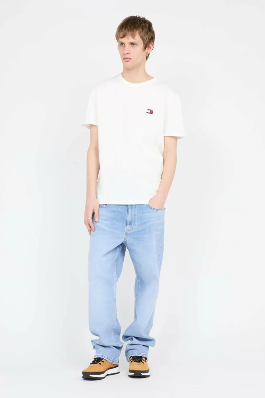REG BADGE TEE EX - T-shirt | Blanc*TOMMY JEANS New