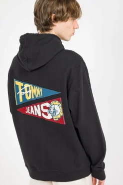 REG UNI FLAG TIG - Hoodie | Noir*TOMMY JEANS Sale