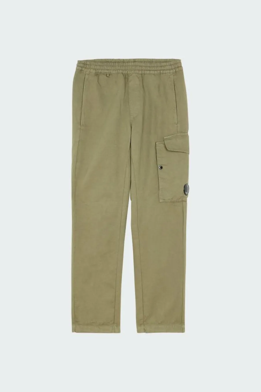 REGULAR FIT COTTON/LINEN PANTS - Pantalon | Kaki*C.P. COMPANY Hot