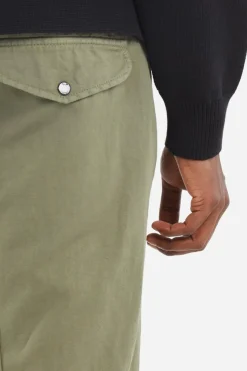 REGULAR FIT COTTON/LINEN PANTS - Pantalon | Kaki*C.P. COMPANY Hot