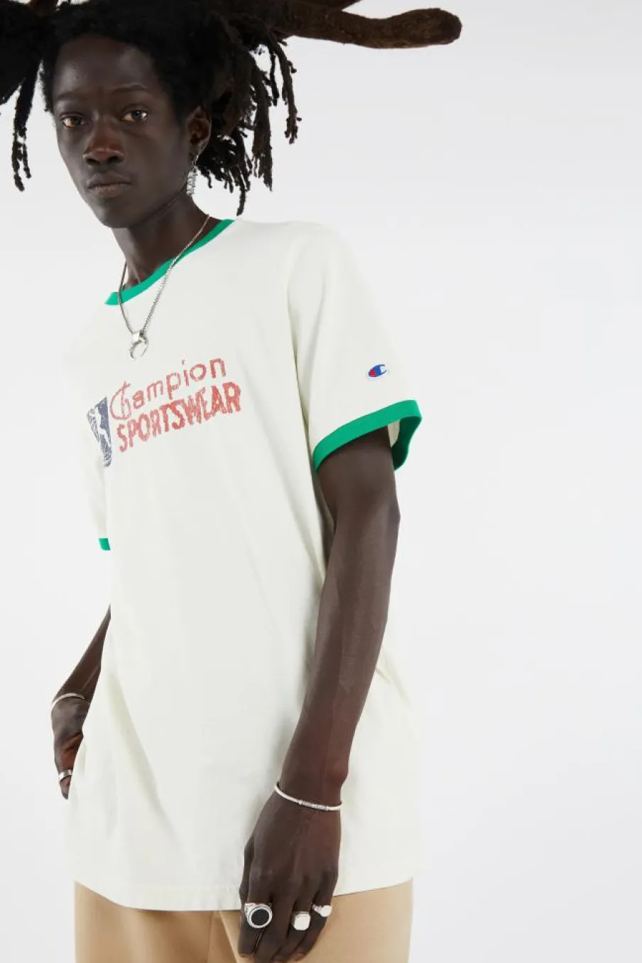 RINGER - T-shirt | Beige*CHAMPION Sale