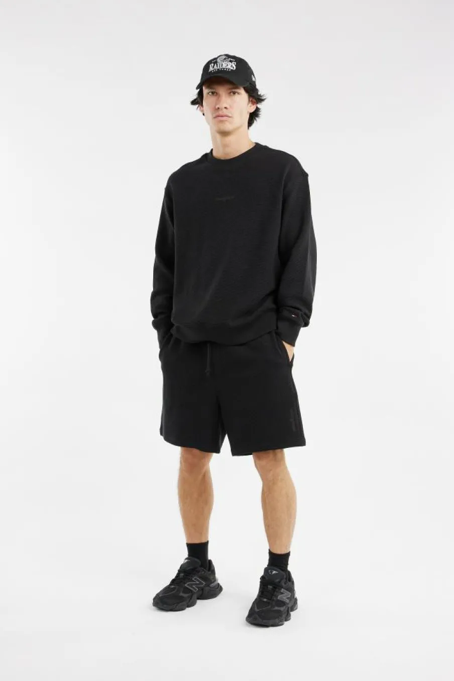 RLX WAFFLE SCRIP - Sweatshirt | Noir*TOMMY JEANS Best