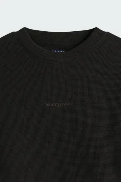 RLX WAFFLE SCRIP - Sweatshirt | Noir*TOMMY JEANS Best