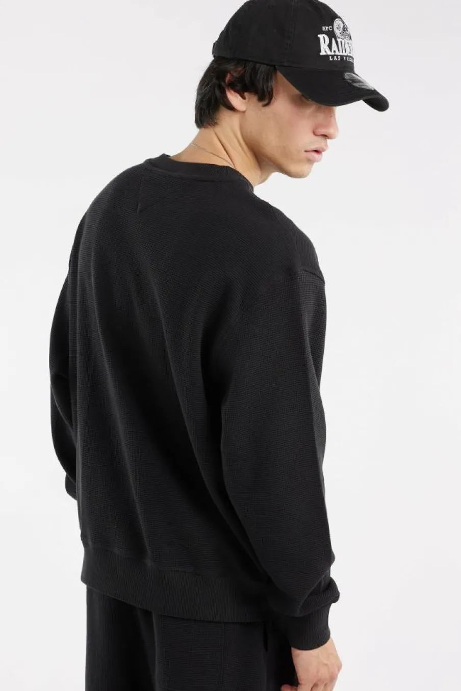 RLX WAFFLE SCRIP - Sweatshirt | Noir*TOMMY JEANS Best