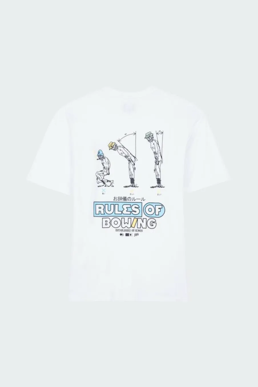 rules of bowing - T-shirt | Blanc*EDWIN Sale