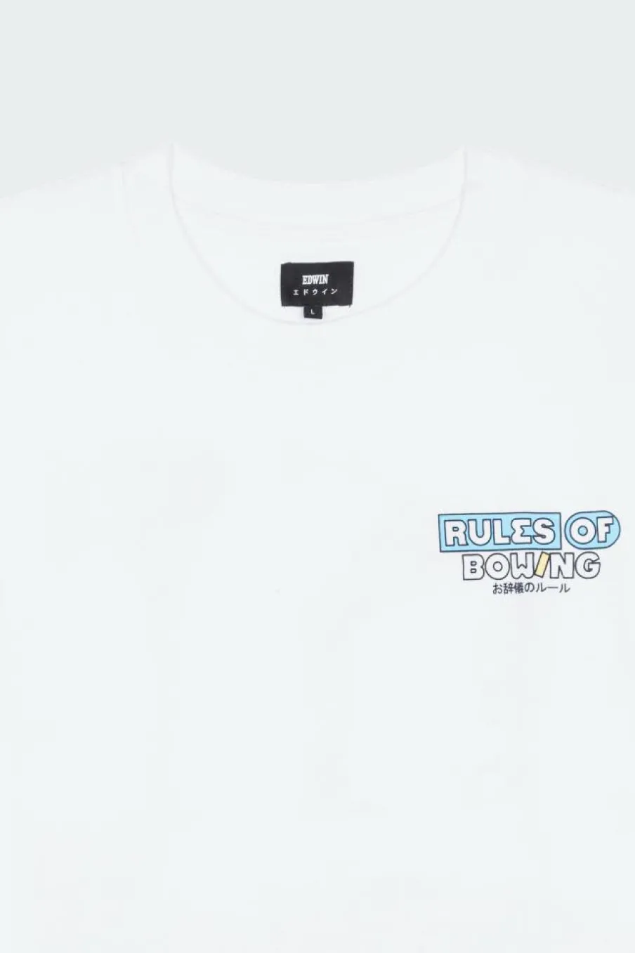 rules of bowing - T-shirt | Blanc*EDWIN Sale