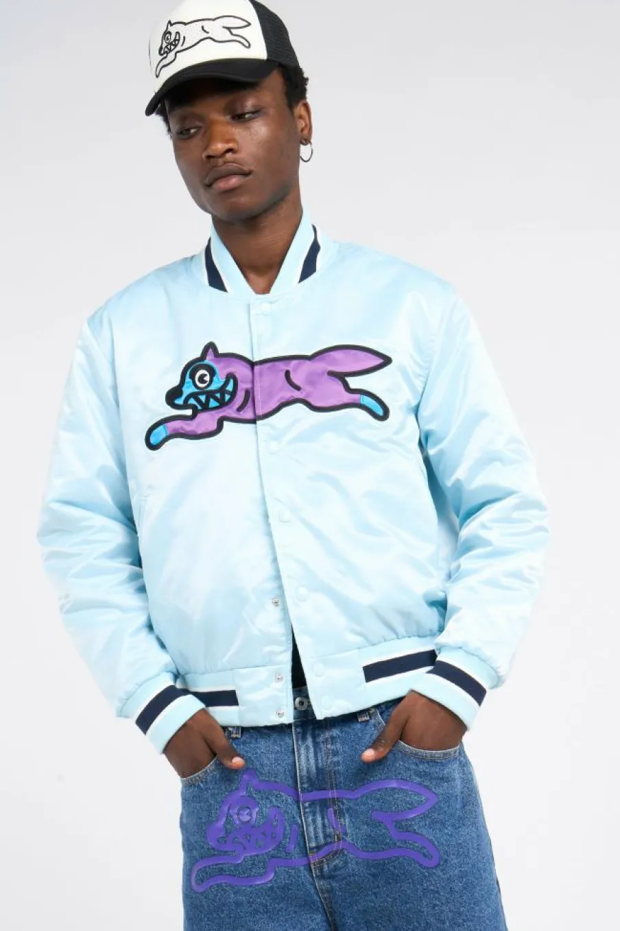 RUN DOG SATIN BOMBER - Bomber | Bleu*ICE CREAM Discount