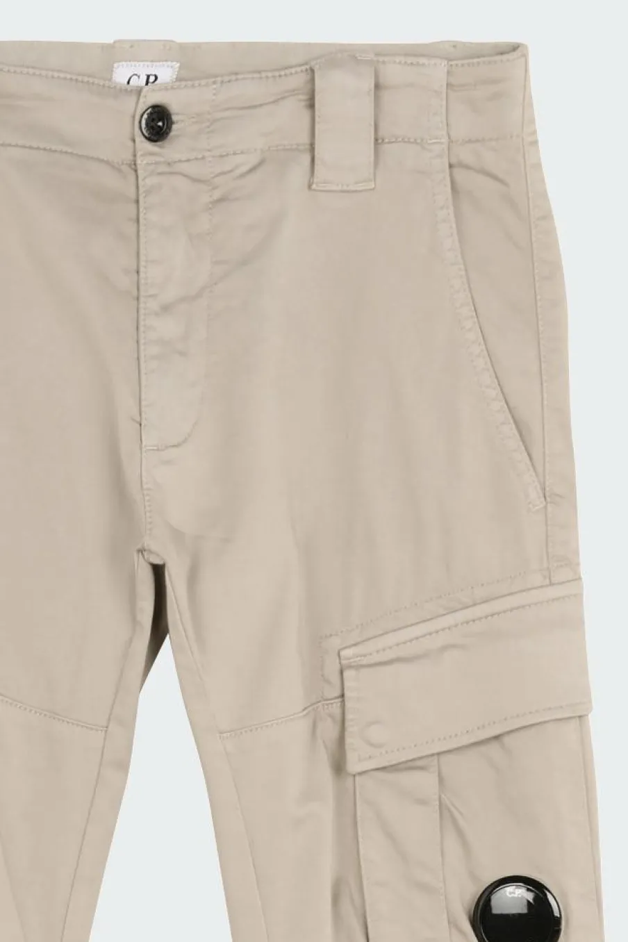 SATEEN STRETCH CARGO LENS - Cargo | Kaki*C.P. COMPANY Online