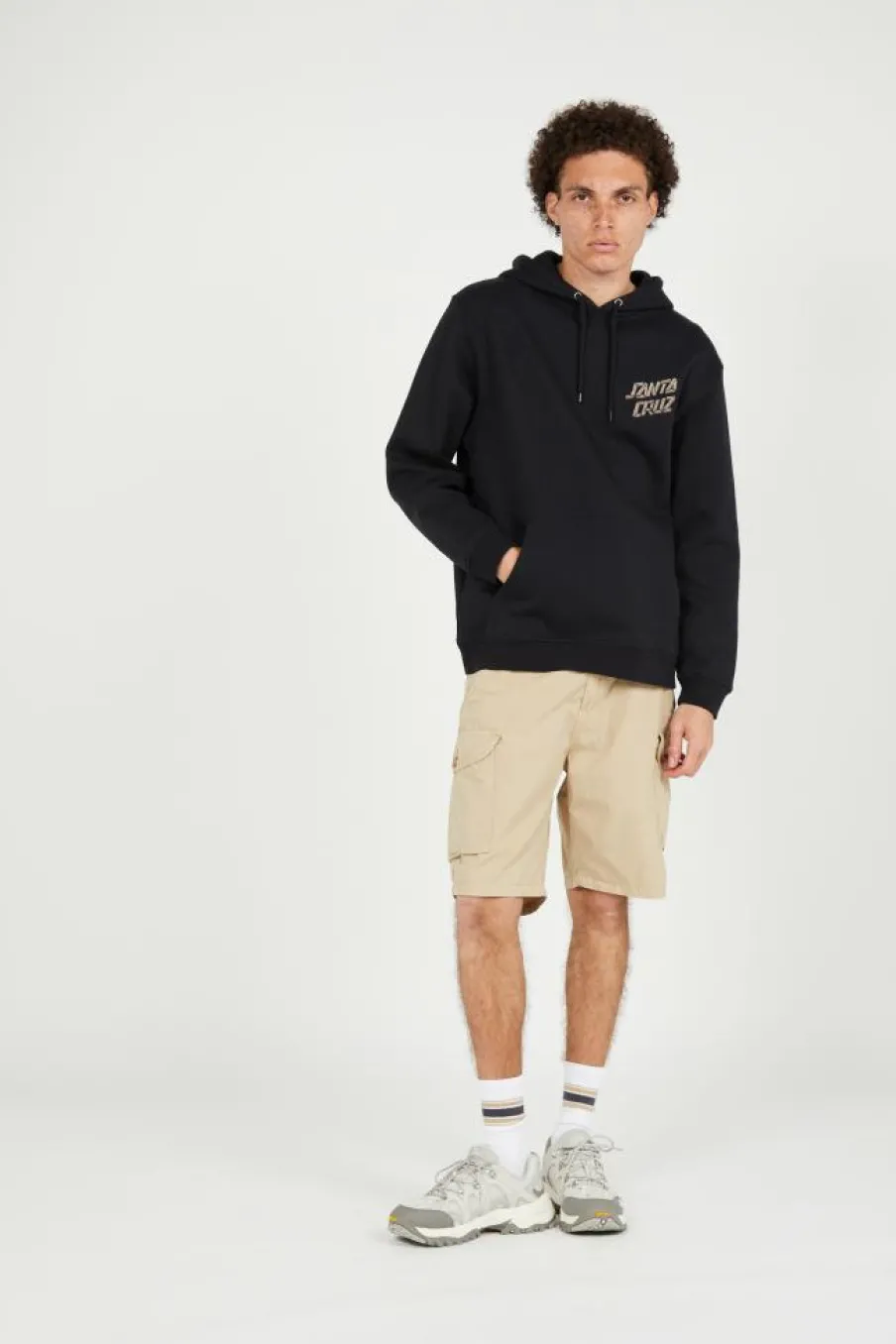 Screaming Grizzly Hood - Hoodie | Noir*SANTA CRUZ