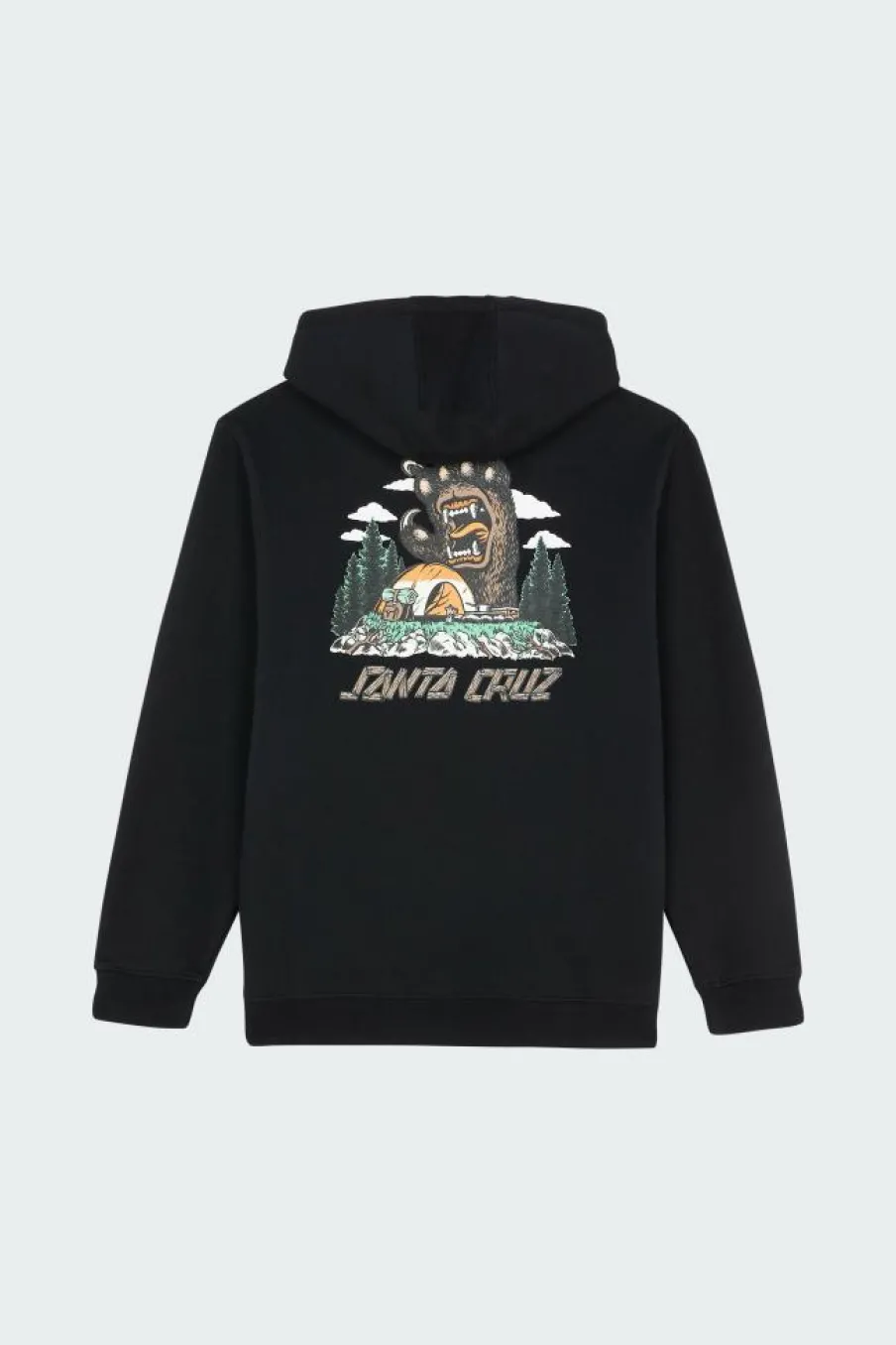 Screaming Grizzly Hood - Hoodie | Noir*SANTA CRUZ