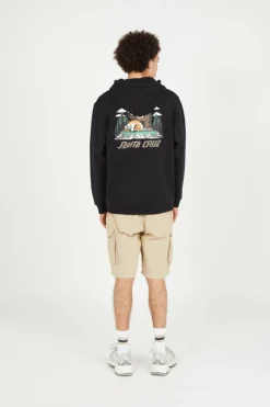 Screaming Grizzly Hood - Hoodie | Noir*SANTA CRUZ