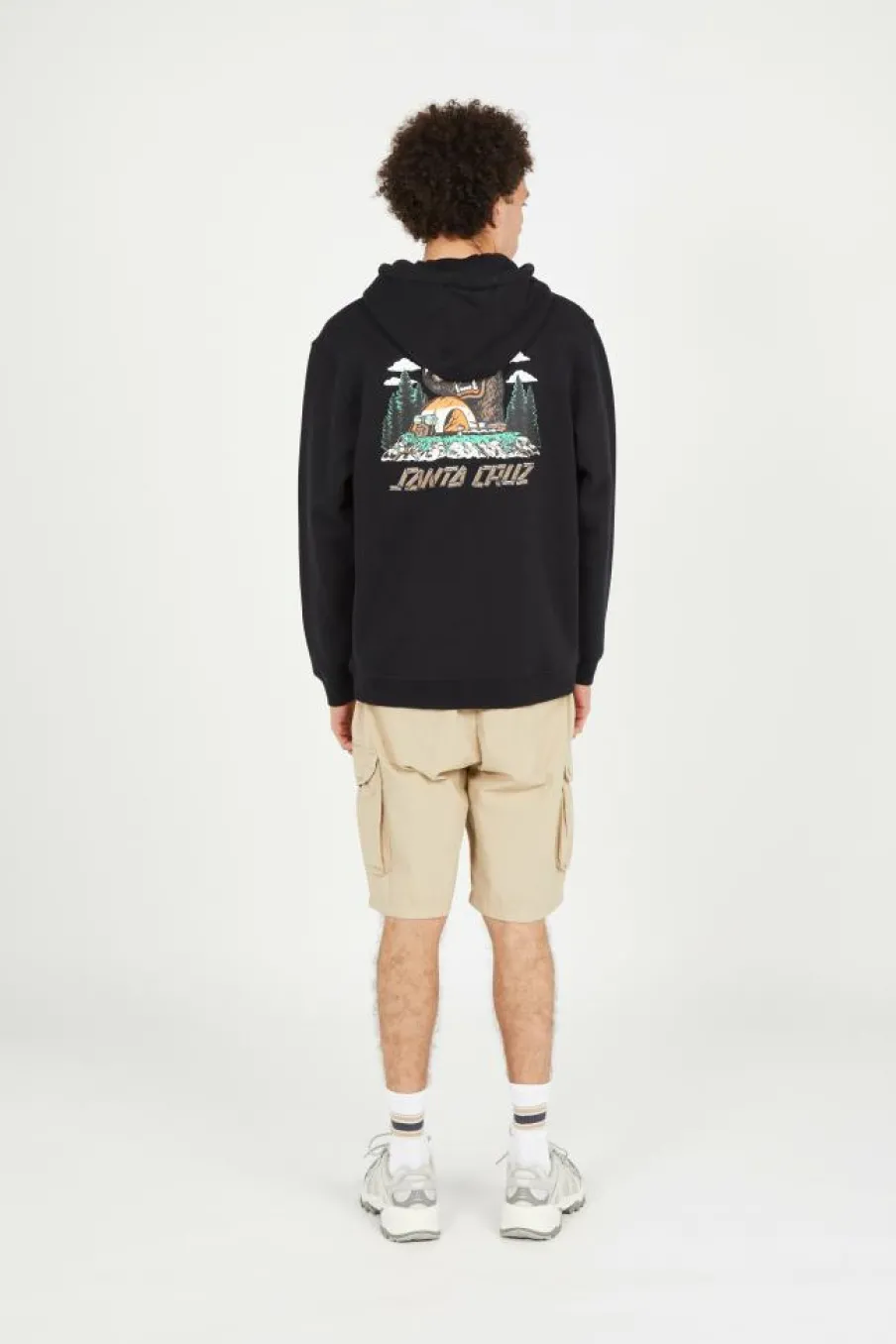 Screaming Grizzly Hood - Hoodie | Noir*SANTA CRUZ