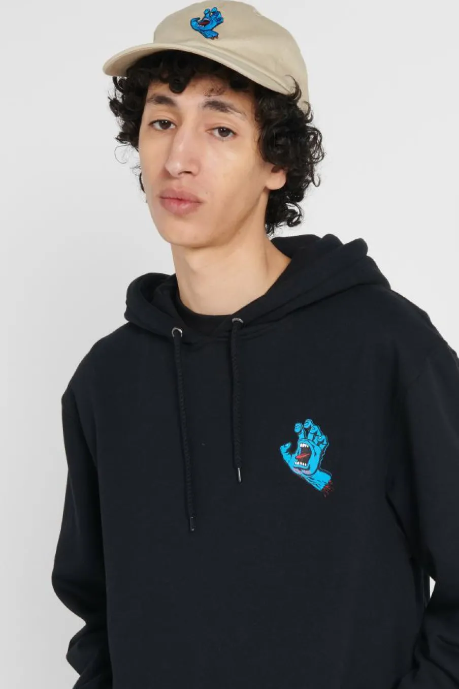 Screaming Hand Chest Hood - Hoodie | Noir*SANTA CRUZ Discount