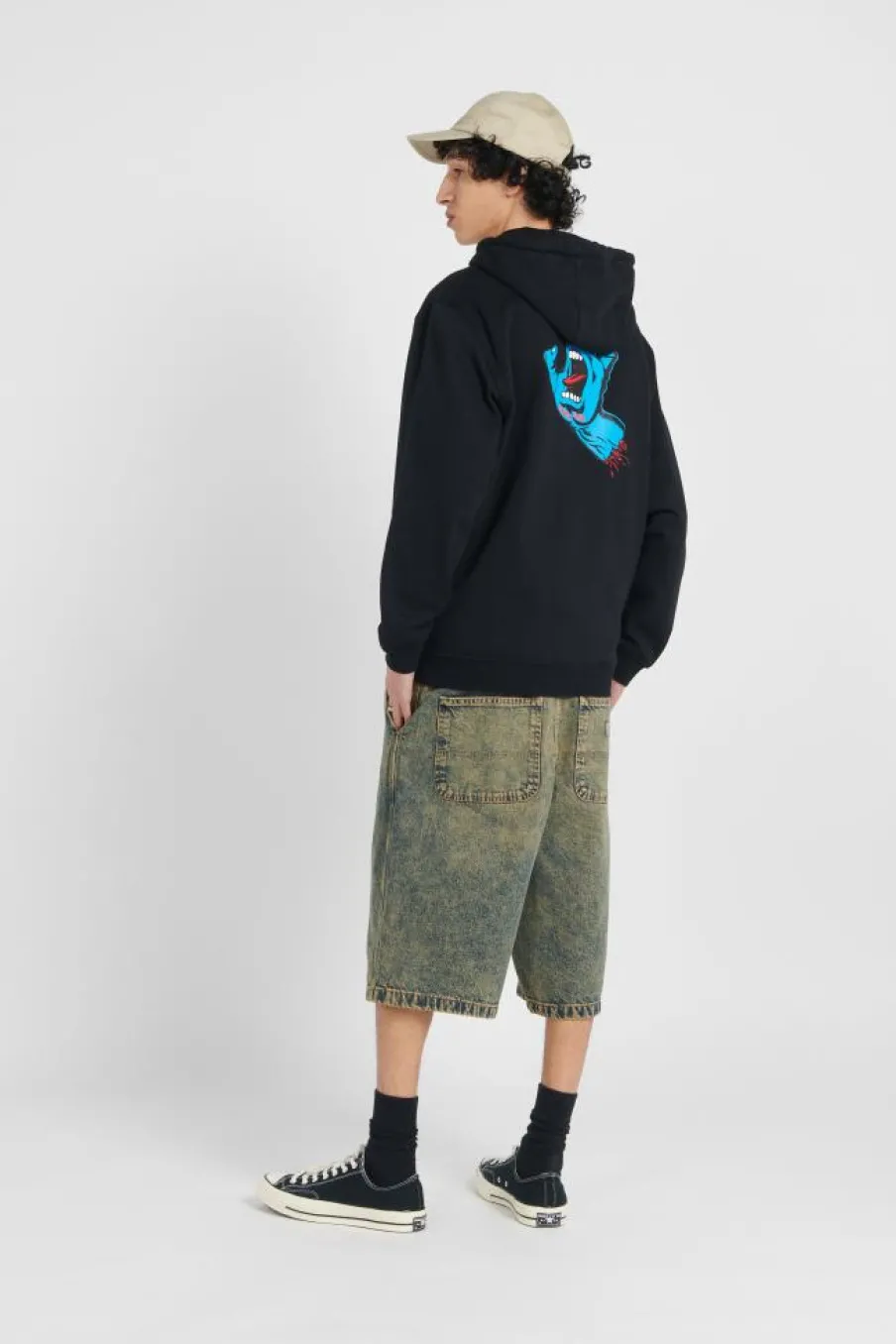Screaming Hand Chest Hood - Hoodie | Noir*SANTA CRUZ Discount