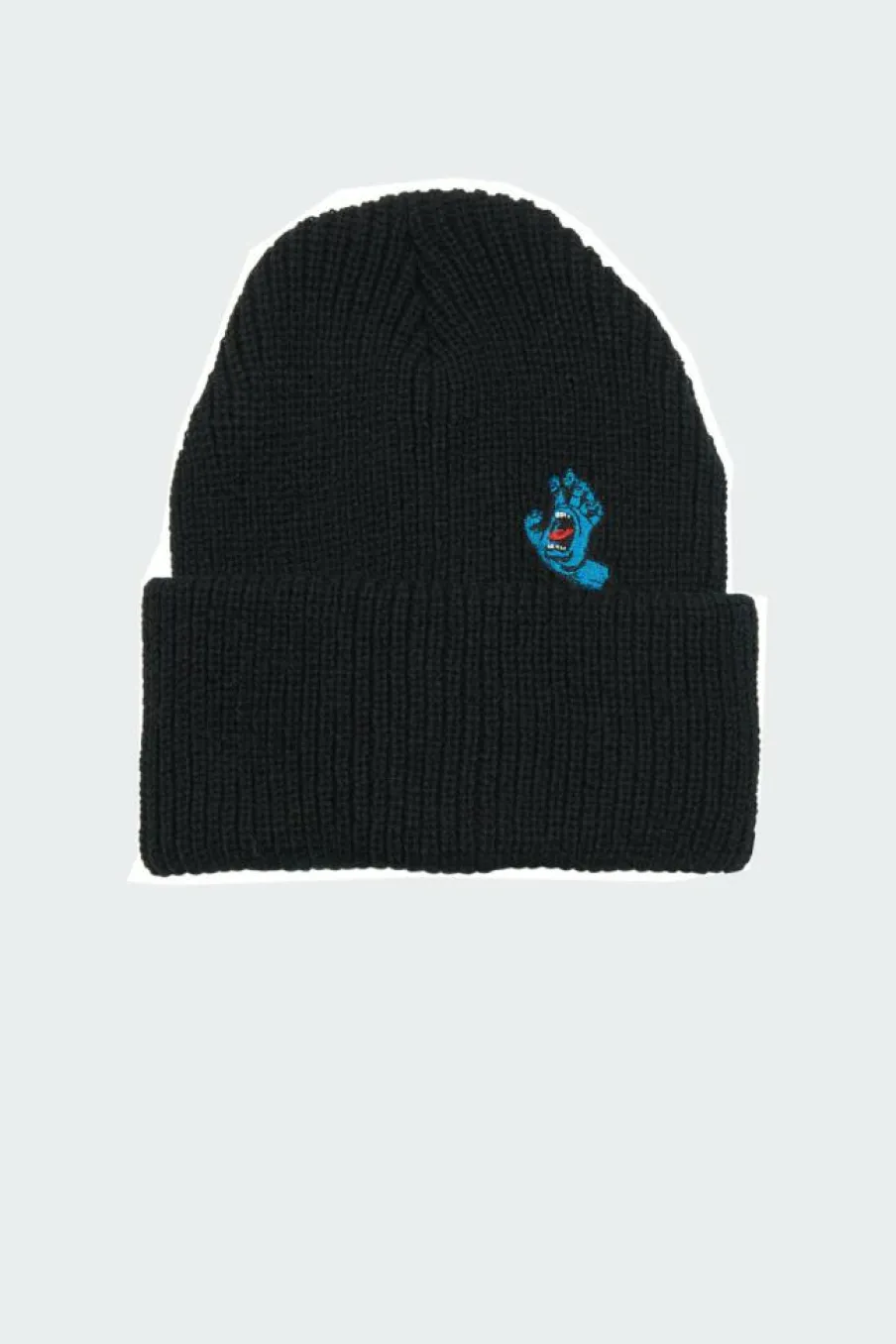 screaming mini - Bonnet à broderie en maille côtelée | Noir*SANTA CRUZ Clearance